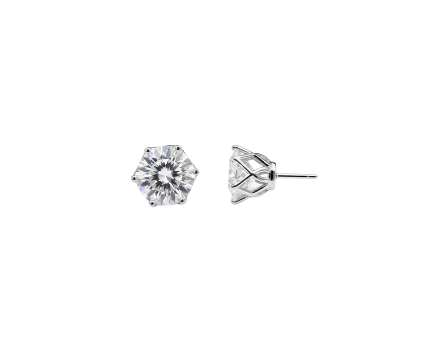 Classic Round Stud Earrings