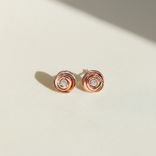 Rosette Diamond Studs