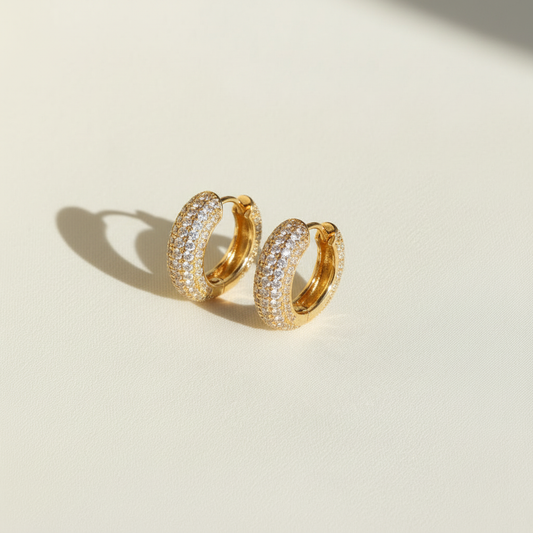 Diamond Hoop Earrings