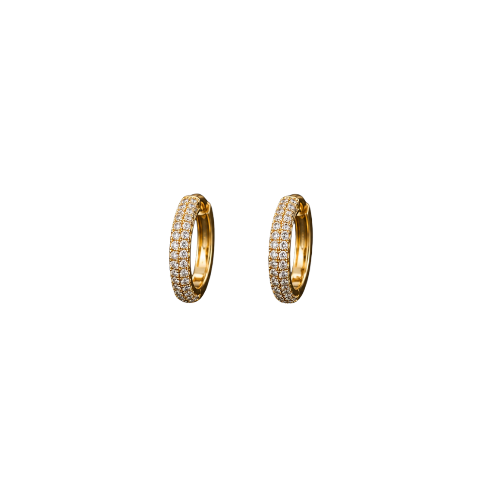 Diamond Hoop Earrings
