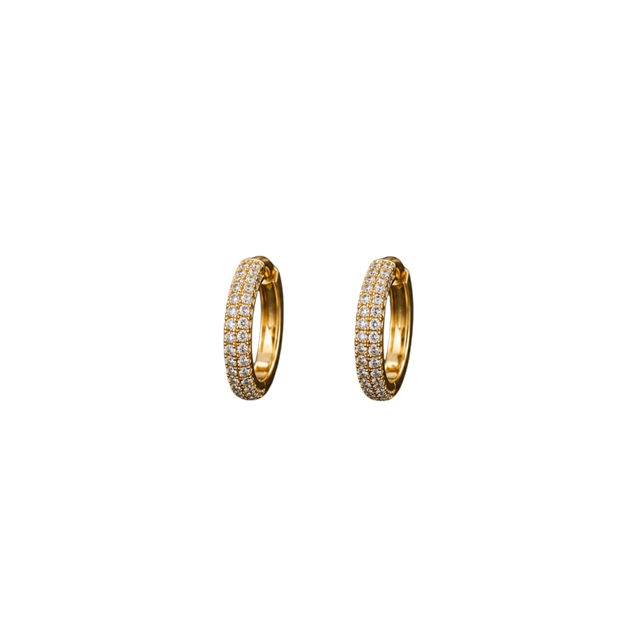 Diamond Hoop Earrings