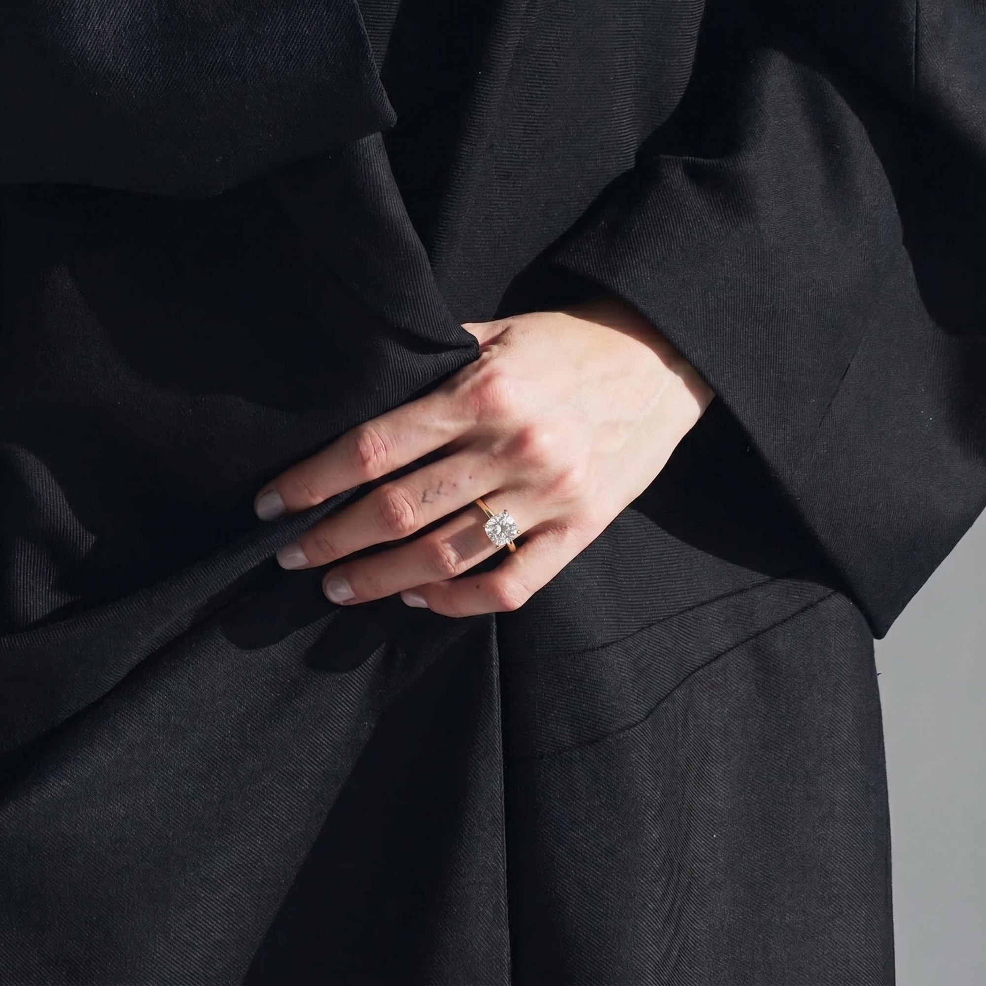 Solis Cushion Solitaire Ring