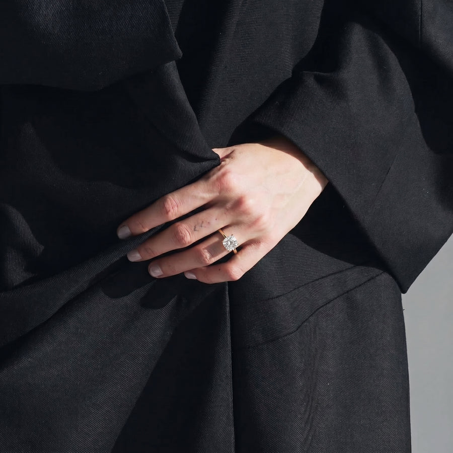 Solis Cushion Solitaire Ring