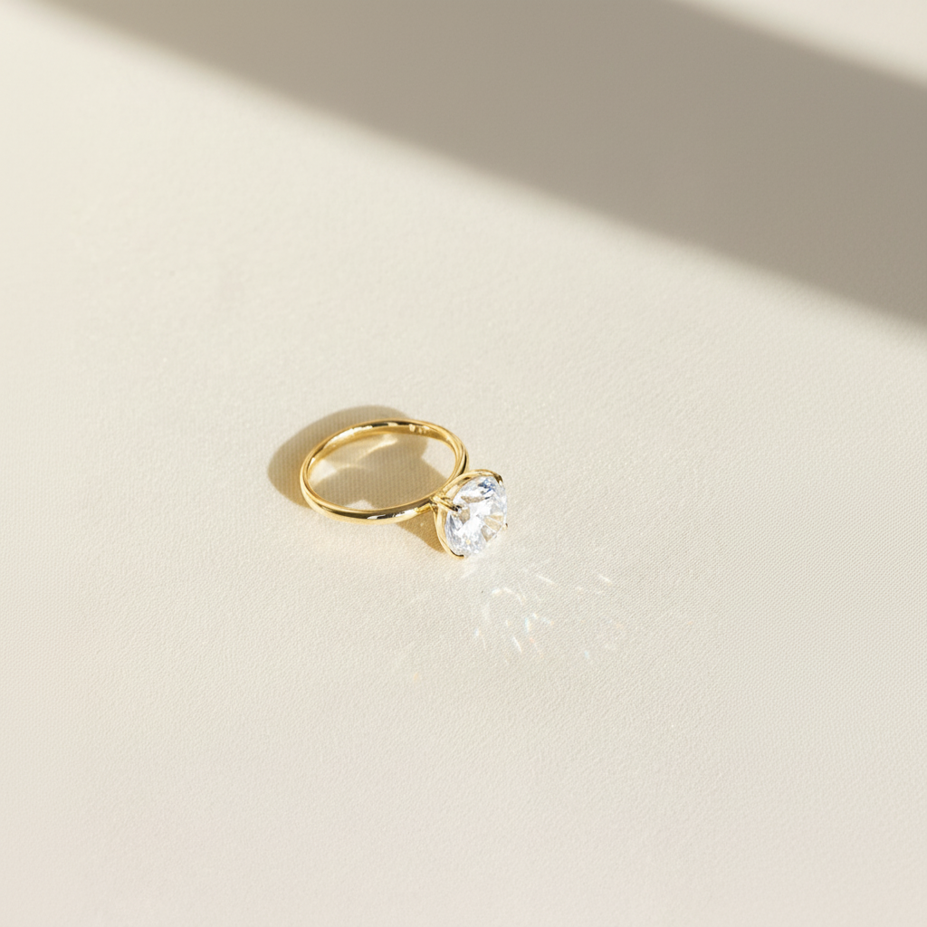Solis Cushion Solitaire Ring
