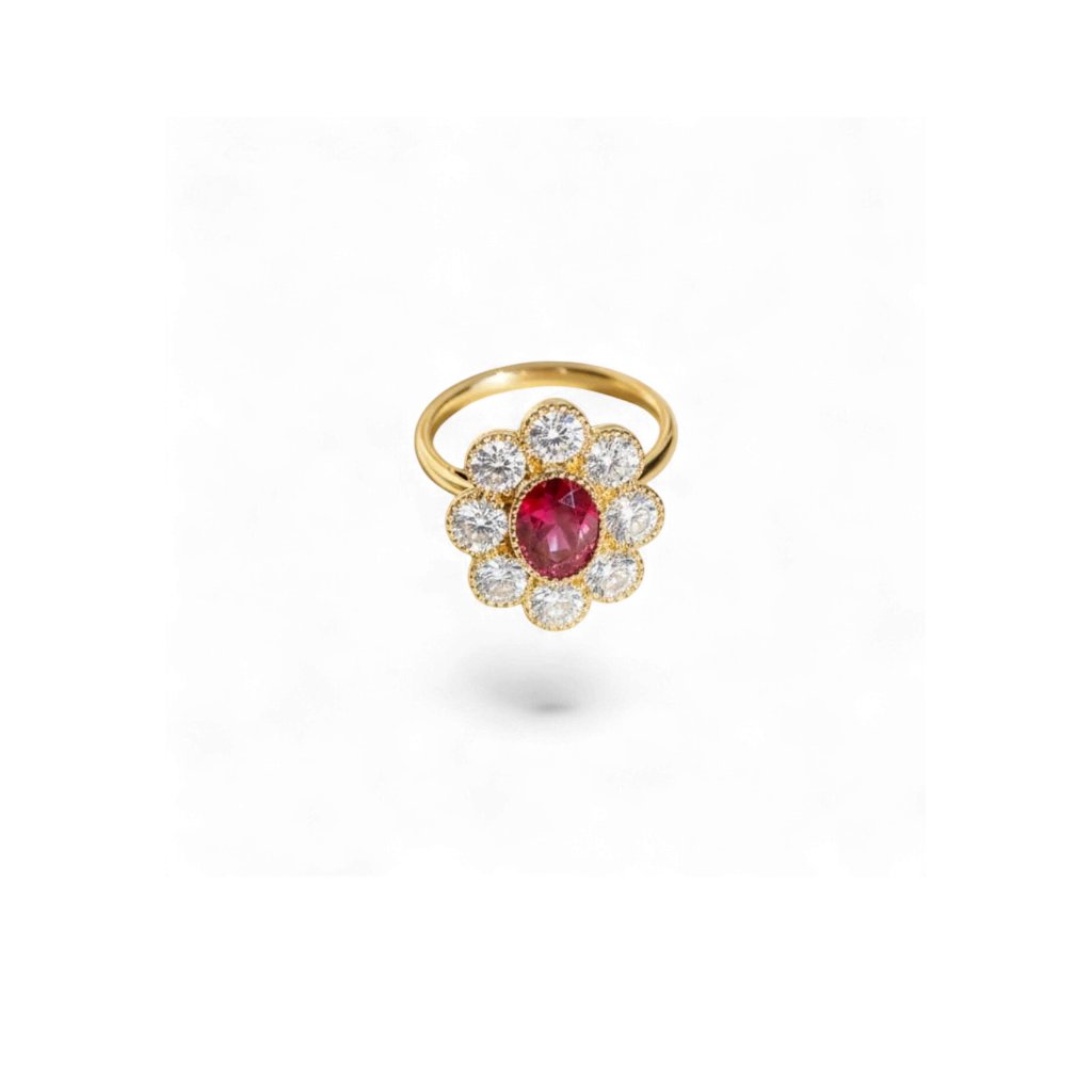 Ruby Rosette Ring