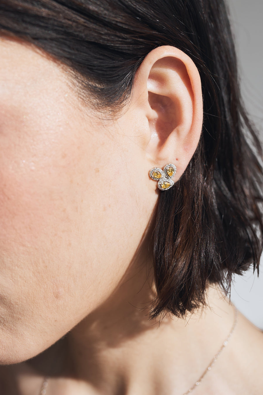 TRIO YELLOW EARRINGS